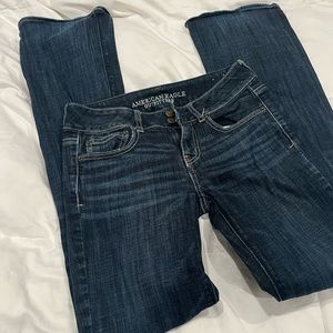 American Eagle. Artist. Flare jeans. Size 2 long. Mid to lower rise.